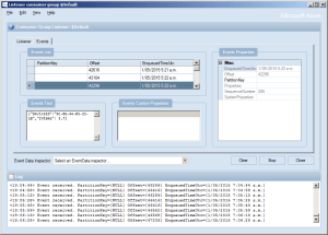 ServiceBus Explorer showing my fridge and freezer temperatures
