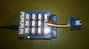 Dust sensor simulation with button