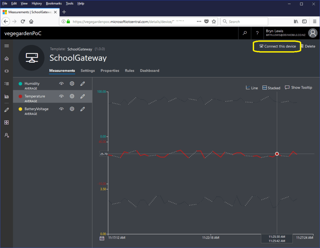 Microsoft IoT Central basic desktop client | devMobile's blog